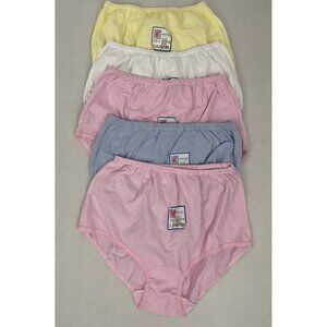 Amore Collection Women's 8 High Waist Cotton Panties Lot of 5 NWT #10021